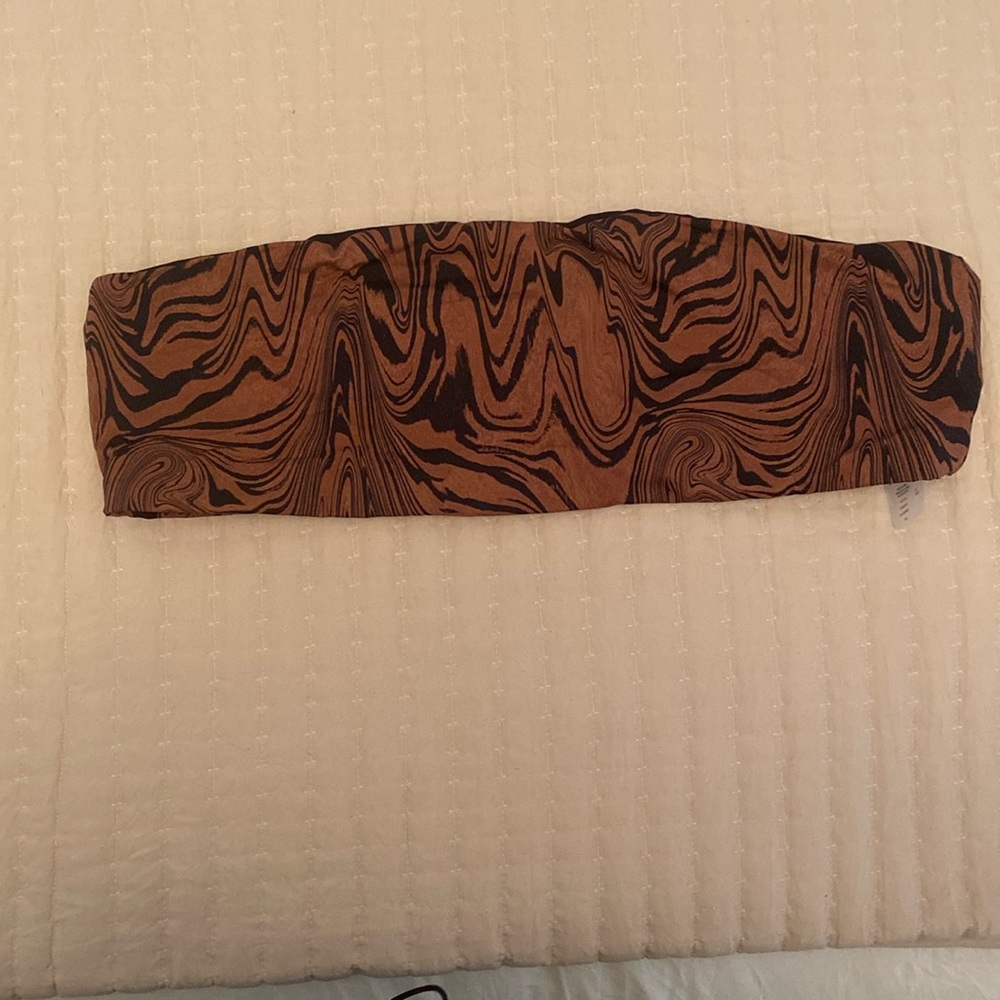 Good American strapless swim top